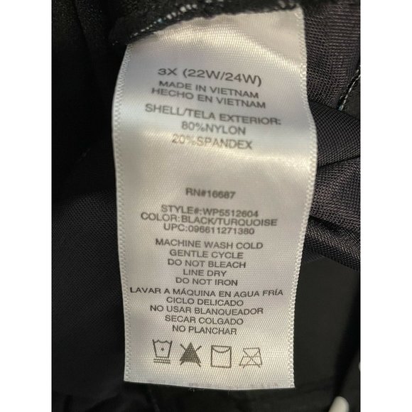 Blue polkadot halter top swimsuit one piece lined padded Halter Women’s 3x Retro - Picture 9 of 10